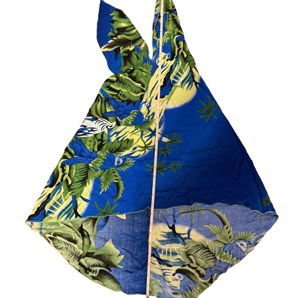 Tropical Blue Halter Top - Picture 5 of 6